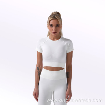 seamless moisture wicking fitness sports yoga suit